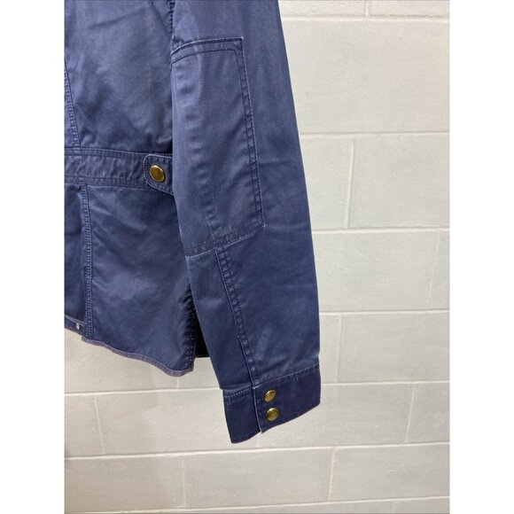 J Crew Women's The Downtown Field Jacket Size S Blue Military Utility‎ Hiking - Picture 3 of 10